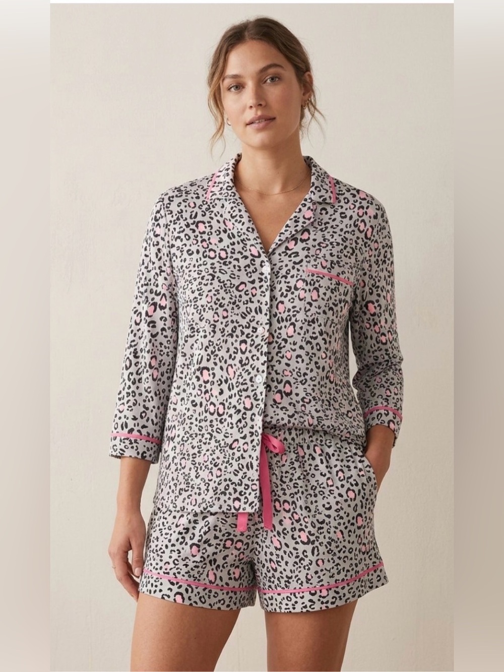 NWT Vera Wang Pajama Top Short Set XL